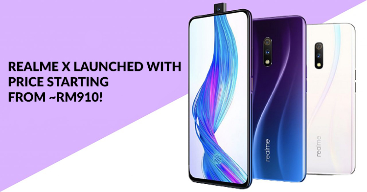 Realme X Launched With Snapdragon 710 In Display Fingerprint Reader And Vooc 3 0 With Price Starting From Rm910 Technave