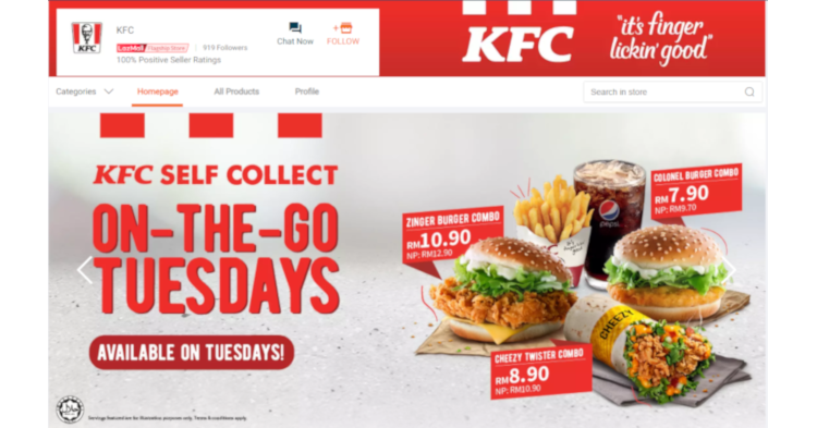 You can now order KFC via Lazada Mall this Ramadan!