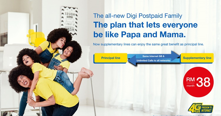Show your love 3000 with the new Digi Postpaid Family Plan