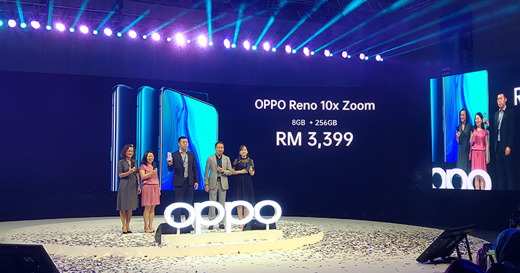 OPPO Reno 10x Zoom model announced for RM3399