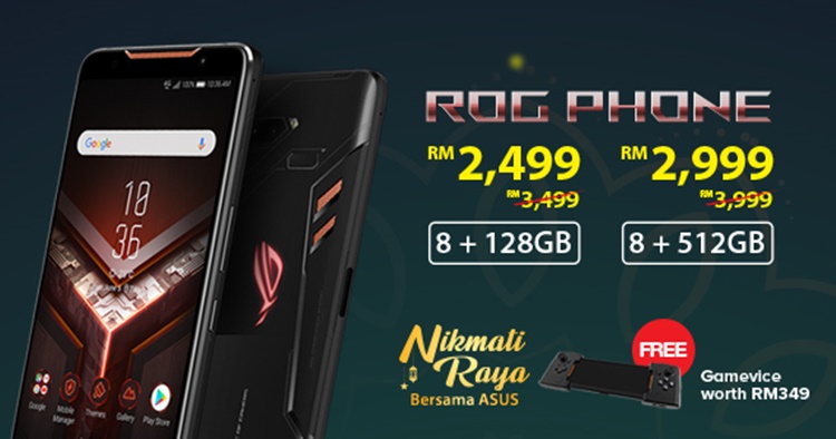 ROG Phone Raya Promo returns with a free GameVice and RM1000 off again