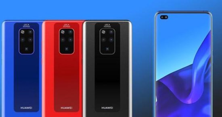 A 5G Huawei Mate 30 Pro concept render leaked, featuring an AMOLED display up to 90Hz, Kirin 985 and more