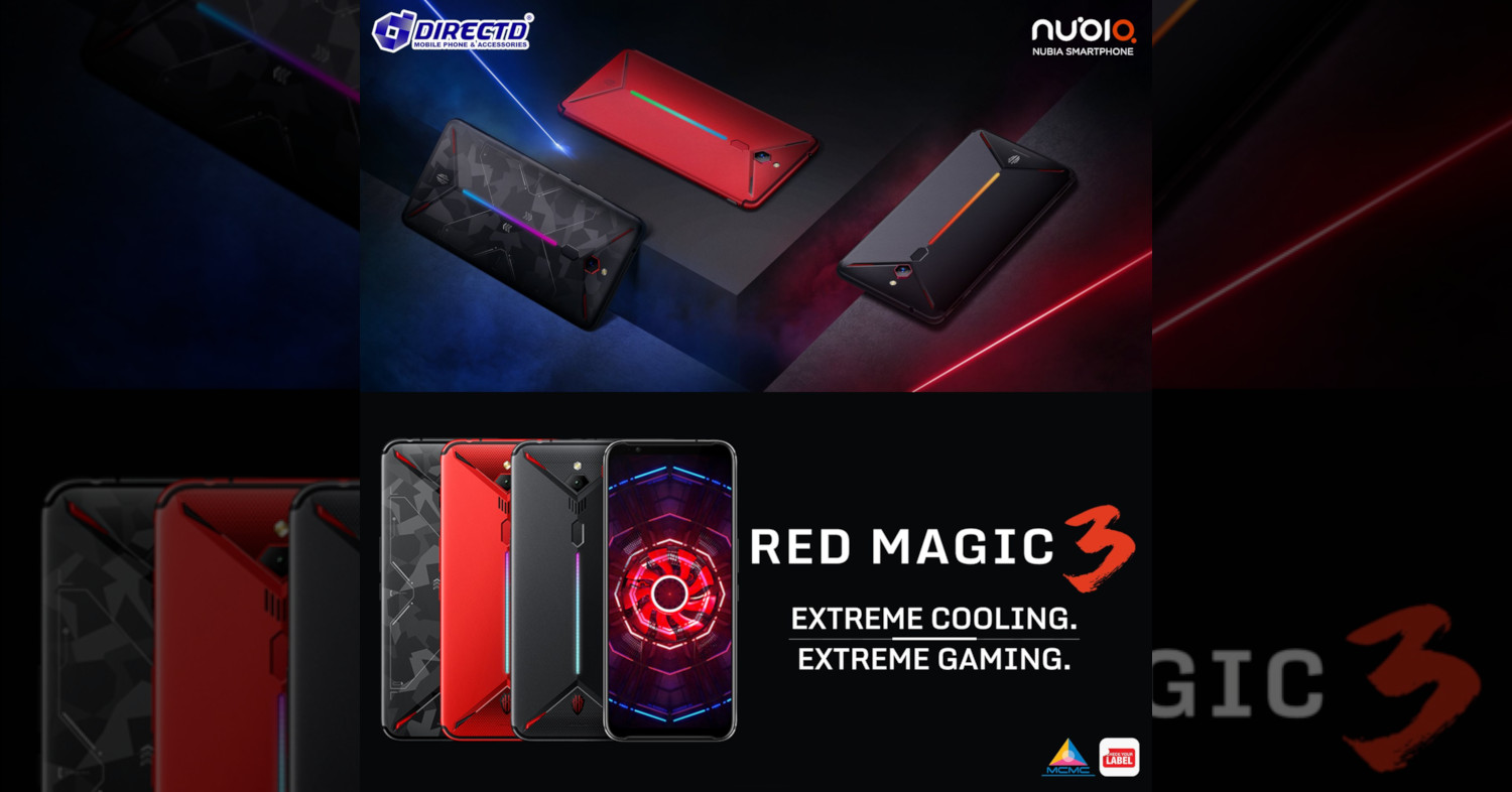 Pre-order the Nubia Red Magic 3 from DirectD starting from RM2199 and get the device by 21 June 2019