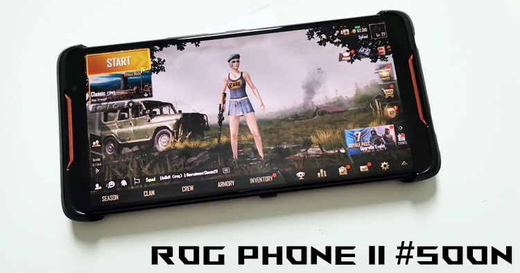The display on the ASUS ROG Phone 2 can go up to 120Hz