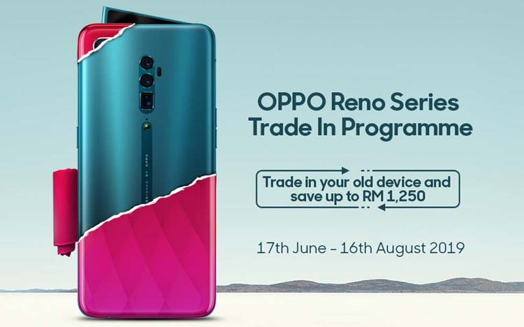You will be able to trade-in old OPPO phones for the latest OPPO Reno series from 17 June onwards