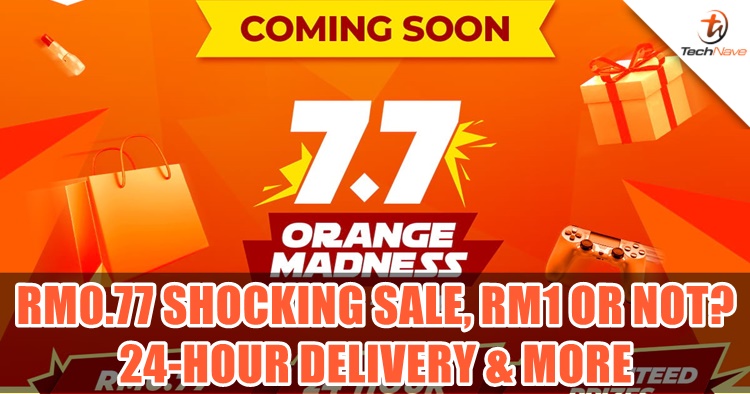 Shopee 7.7 Orange Madness returning with RM1 items, RM0.77 Shocking Sale, Shopee24 Express Delivery and more