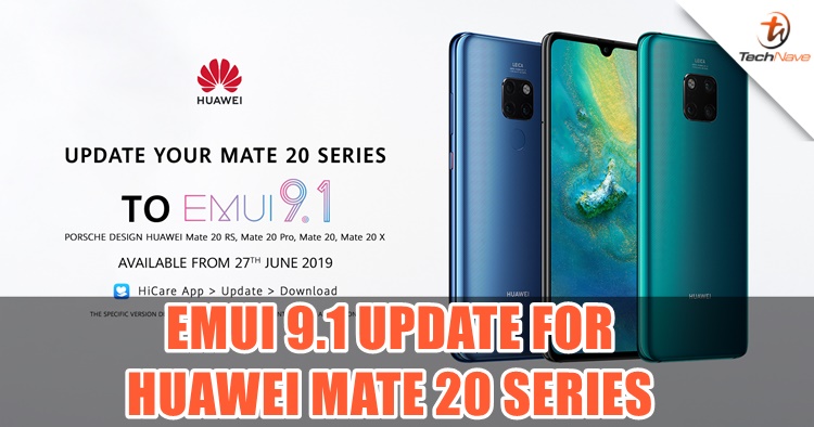 EMUI 9.1 update will be available on the Huawei Mate 20 series