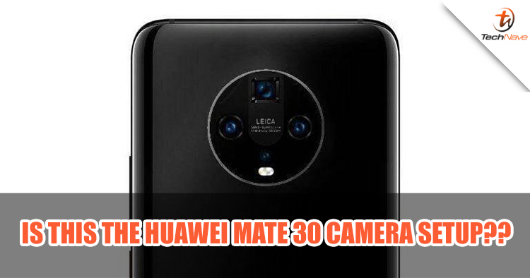 Leaked info show the Huawei Mate 30 with quad cameras in a circular setup