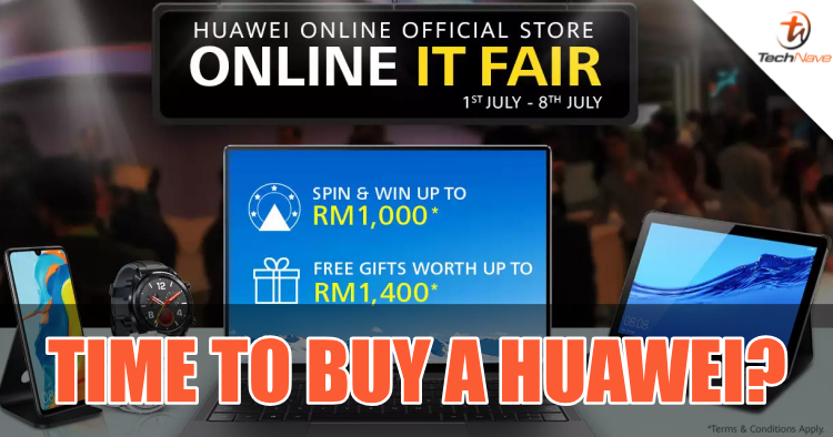 Huawei Malaysia’s 50% off Online IT Fair sale is on with up to RM500 discounts and more + price cuts and 2-year extended warranty