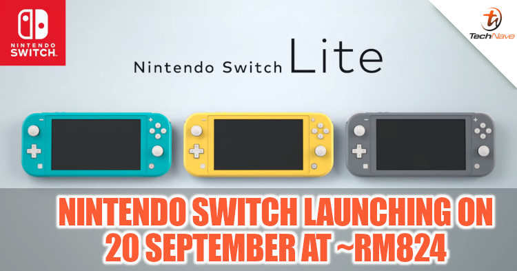 Nintendo Switch Lite officially launching on 20 September 2019 at ~RM824