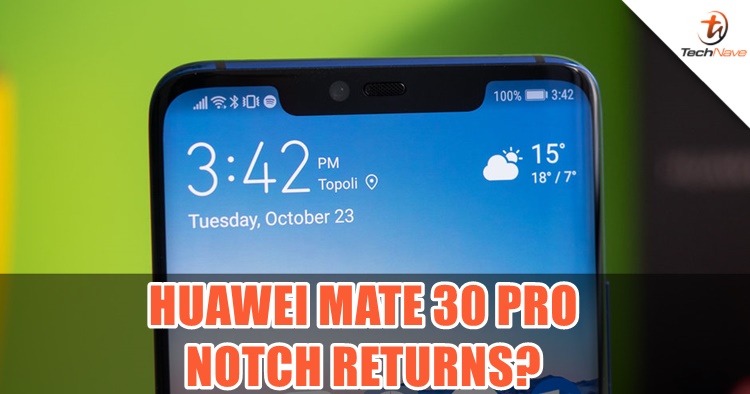 Huawei Mate 30 Pro may have up to five sensors on the notch