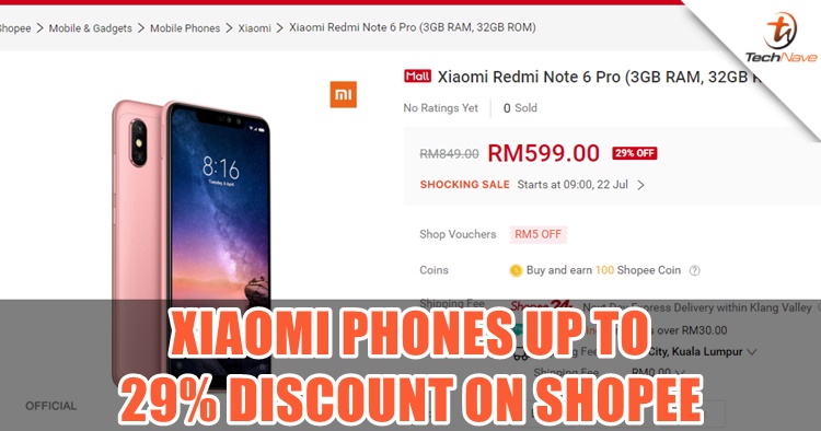 Selected Xiaomi phones up to 29% discount and more found on Shopee