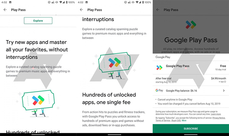 How To Get A Free Trial Subscription For Google Play Pass 