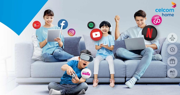 Level up your home Internet with Celcom Home starting from RM70/month