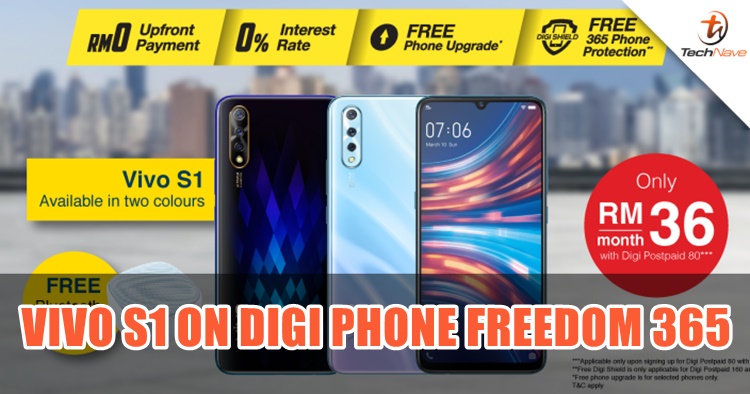 The Vivo S1 is now available for RM36/month on Digi Phone Freedom 365