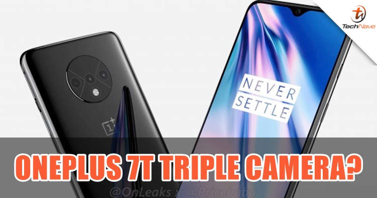 This could be how the OnePlus 7T look like with the new triple rear camera design