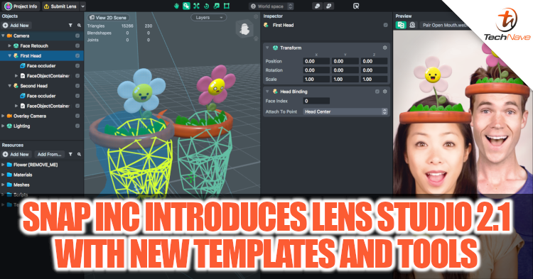 Snapchat introduces the Lens Studio 2.1 with new templates, tools and more