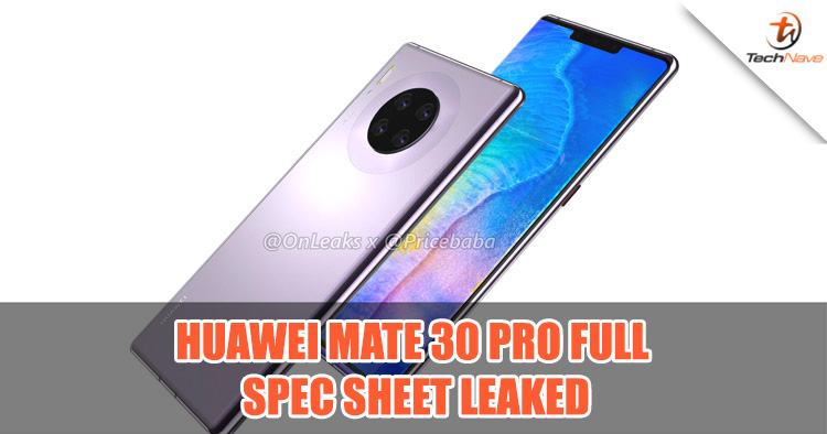 Huawei Mate 30 Pro full spec sheet leaked ahead of launch