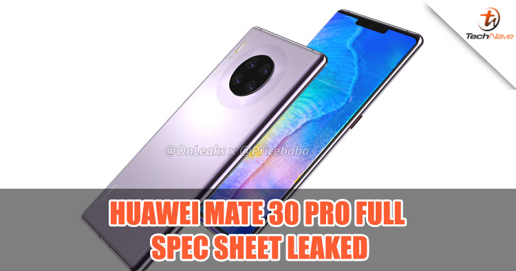 Official specifications sheet and pricing details of the Huawei