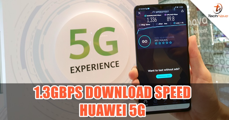Huawei Malaysia hit a 1.3Gbps download speed at the 5G Experiential Zone