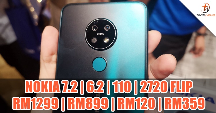 Quad rear cam Nokia 7.2 & classic 2720 Flip on sale now from RM359, Nokia 6.2 & 110 coming in October