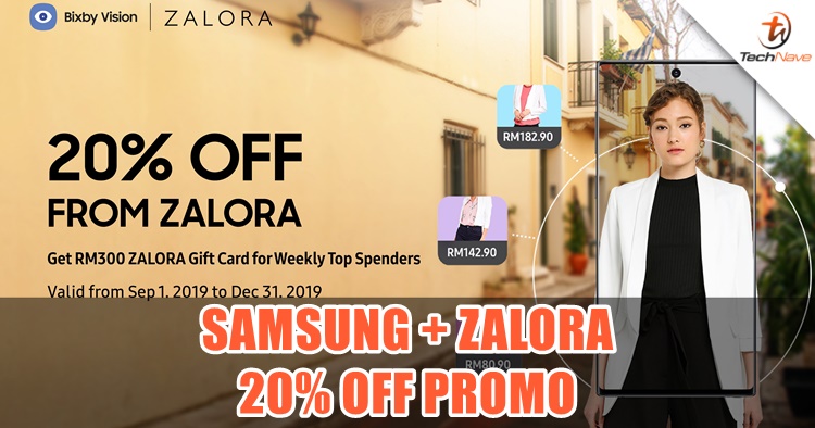Get 20% off ZALORA voucher code by using Samsung Bixby Vision