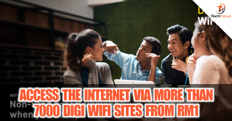 You can access the internet via 7000 Digi WiFi sites across Malaysia from only RM1