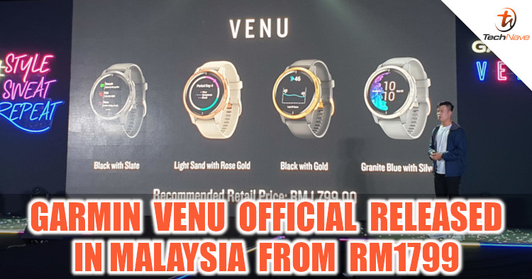 Garmin Venu GPS smartwatch with fitness tracker available in Malaysia starting from RM1799