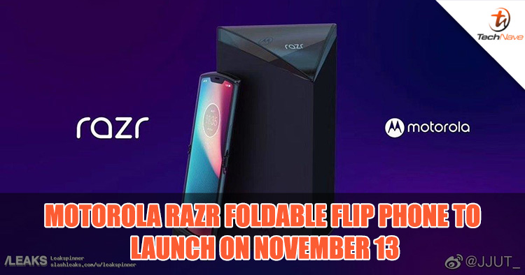 Motorola RAZR foldable flip phone confirmed to launch on 13 November with expected price of ~RM6279