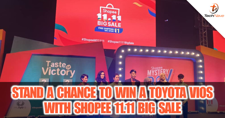 Stand a chance to win a Toyota Vios and get up to 54% discount during Shopee 11.11 Big Sale