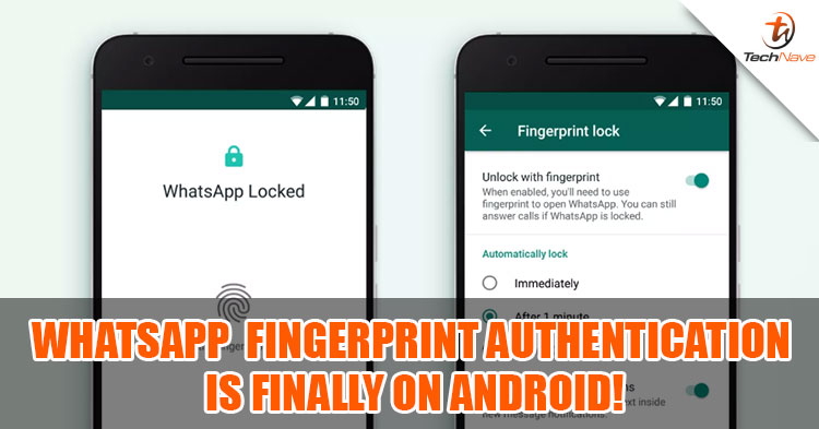 WhatsApp has finally launch a fingerprint authentication on Android!