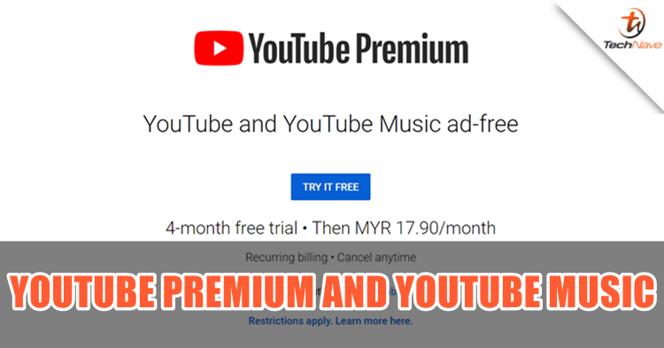 YouTube Premium and YouTube Music have landed in Malaysia from RM14.90