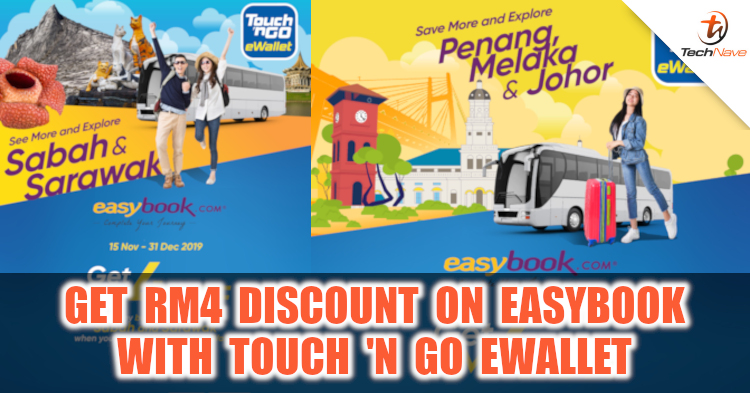 Get discounts on bookings by using Touch 'n Go eWallet on Easybook