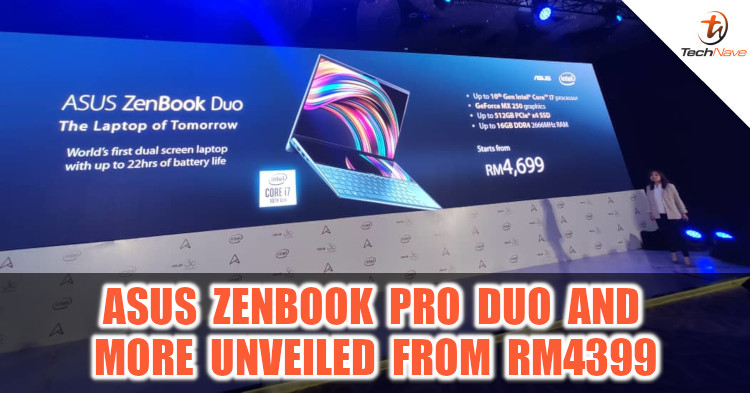 ASUS officially unveiled the ASUS ZenBook Duo series with dual display from RM4699