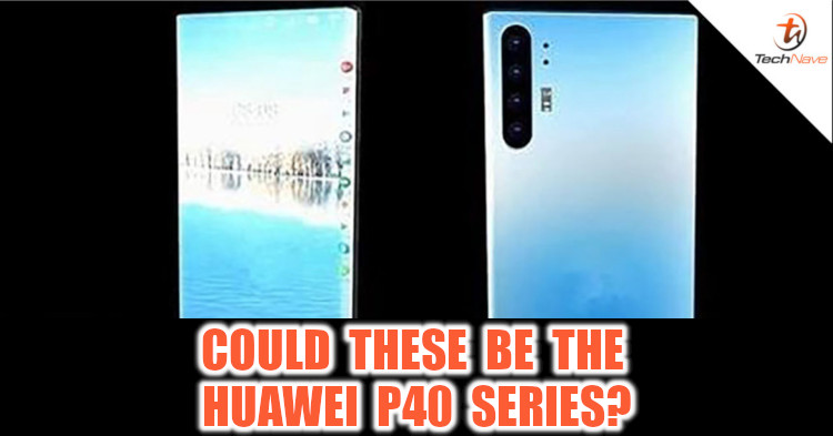 Huawei P40 series images leaked showcasing under display front camera and six cameras at the back