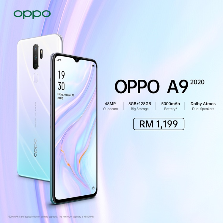 Oppo A9 2020 Vanilla Mint Will Be Priced At Rm1199 Technave