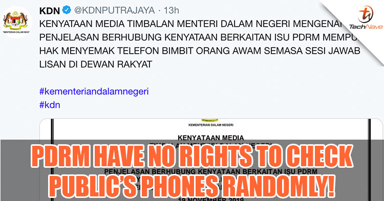 PDRM has no rights to inspect your mobile phones randomly! Here's why