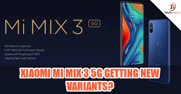 Xiaomi Mi Mix 3 5G variant with more RAM and storage on the way