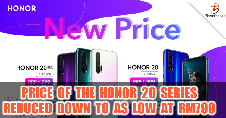 HONOR 20 series price permanently reduced to as low as RM799