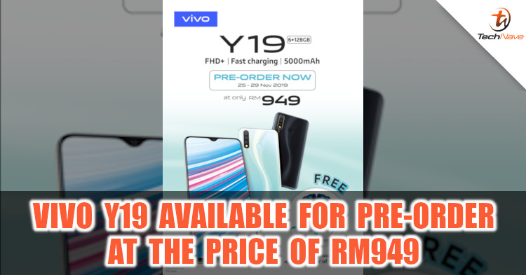 vivo Y19 with 5000mAh battery available for pre-order in Malaysia at RM949