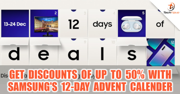Get up to 50% discount on selected products with Samsung's 12-day Advent Calendar campaign