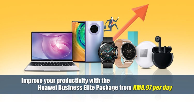 Improve your productivity with the Huawei Business Elite Package from RM8.97 per day