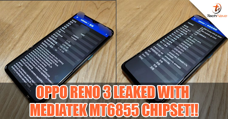 OPPO Reno 3 leaked with the new MediaTek MT6855 chipset!