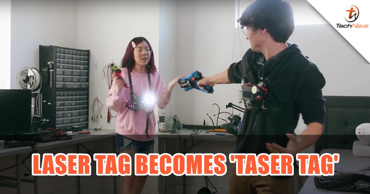 A YouTuber upgraded the Laser Tag to become 'Taser Tag'