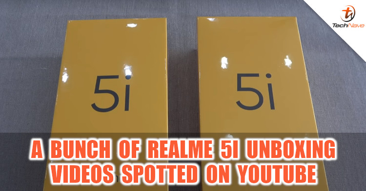 realme 5i unboxing video uploaded to Youtube earlier than the official launch date