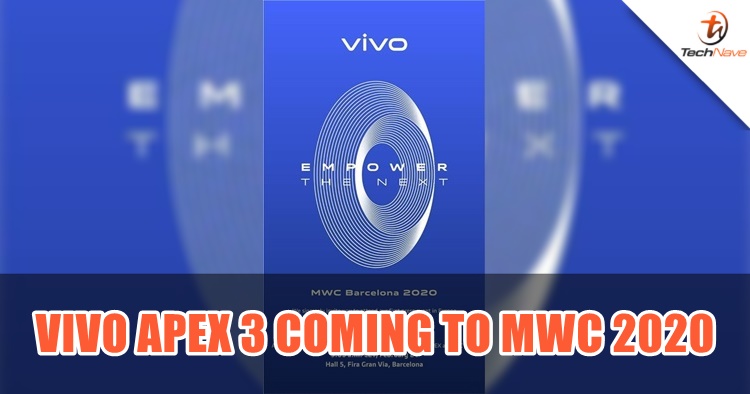 vivo APEX 3 set to appear at MWC 2020 in Barcelona with an under-screen camera
