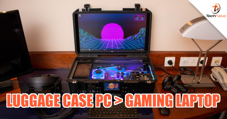 Man builds his own custom PC into a luggage case so he could play game on trips