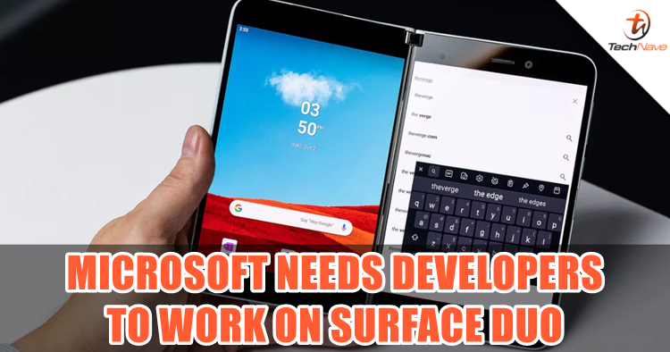 Microsoft now opens for developers to work on its first Android foldable device Surface Duo