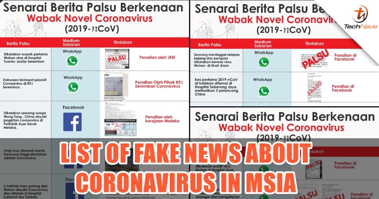 Here are the fake news of coronavirus in Malaysia listed by the Ministry of Health
