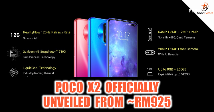 POCO X2 series release: 120Hz display and SD730G chipset from ~RM925